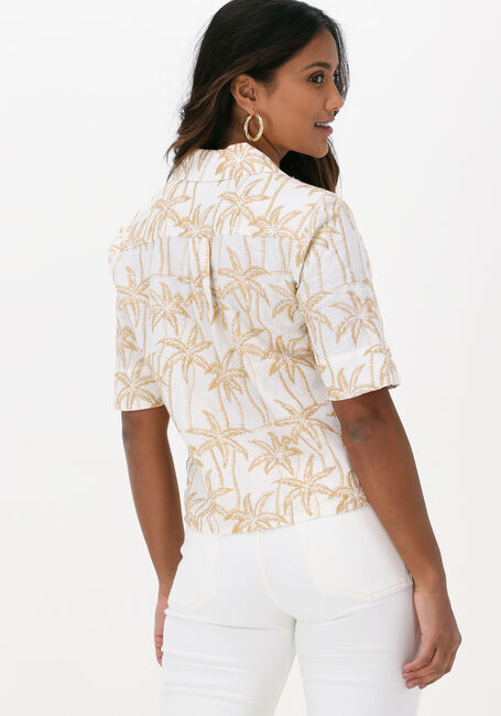 Sand SCOTCH & SODA Blusen EMBROIDERED LINEN HAWAIIAN SHIRT - large