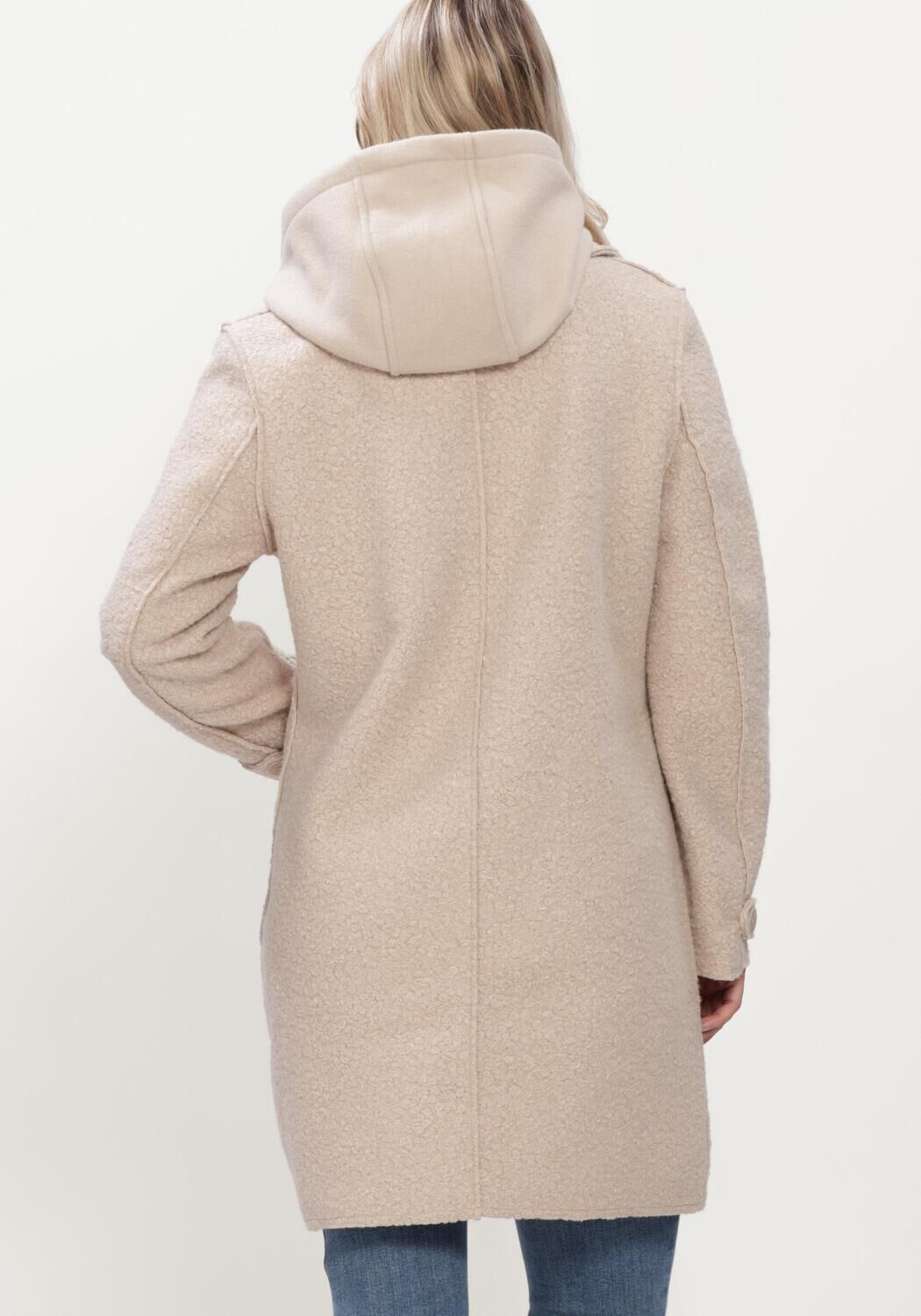 Beige NUKUS M&auml;ntel MIRTHE COAT BOUCLE - large