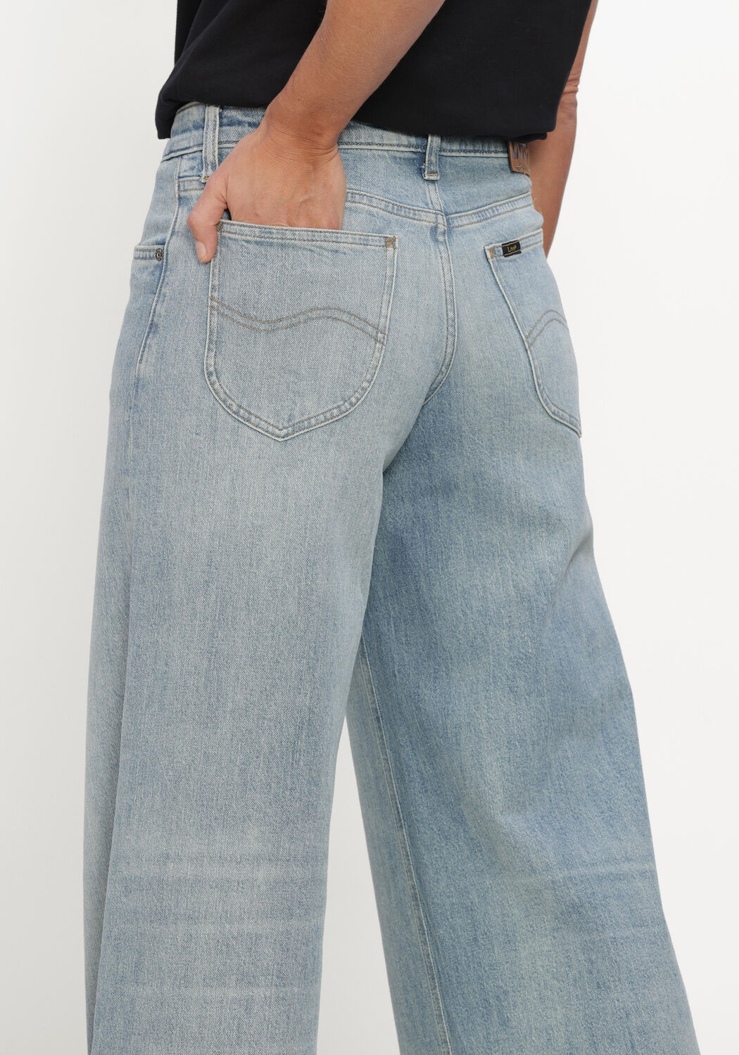 Hellblau LEE Wide jeans PLEATED JEAN - large
