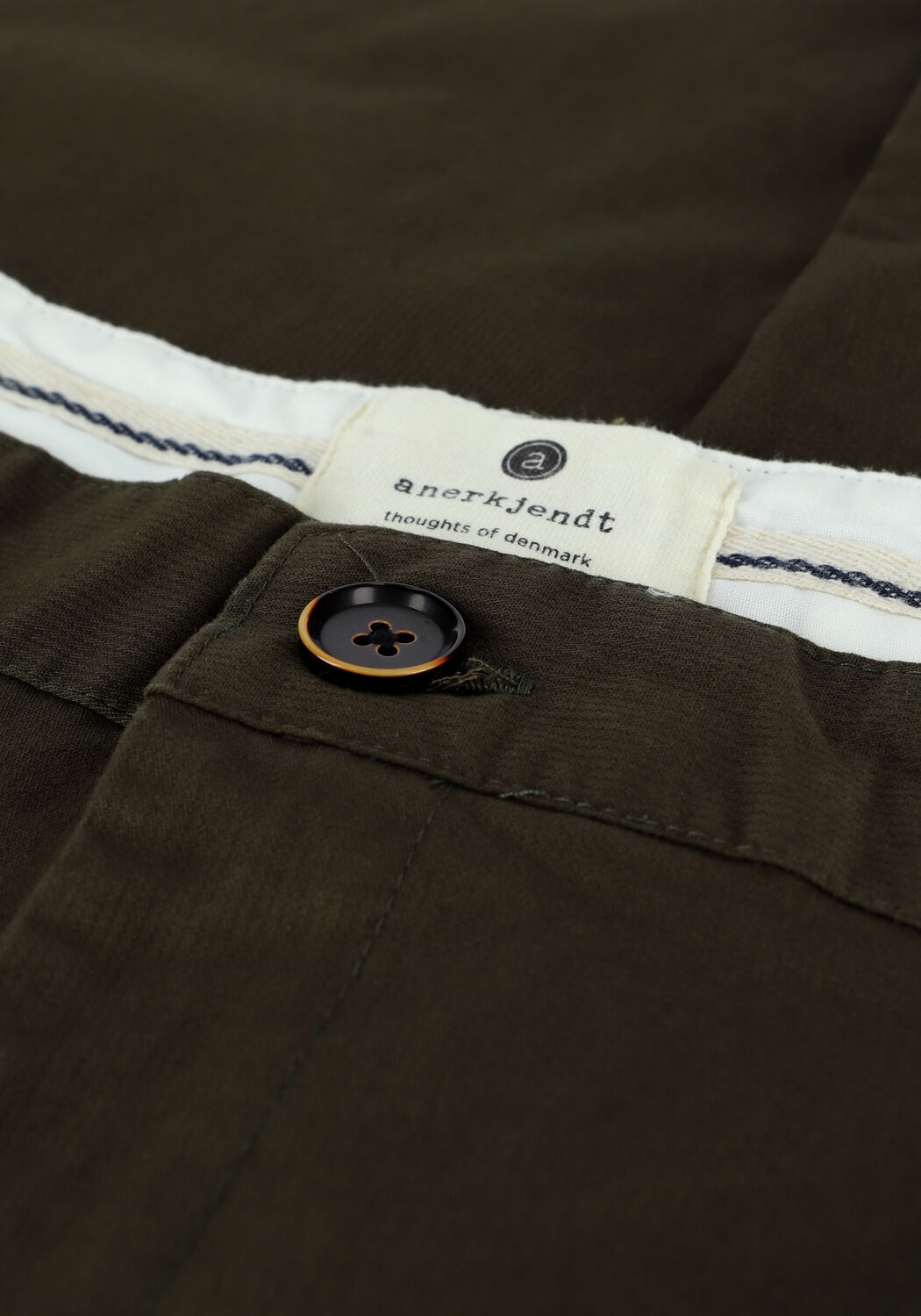 Dunkelgr&uuml;n ANERKJENDT Chino AKJULIUS COTTON PLEAT PANT - large