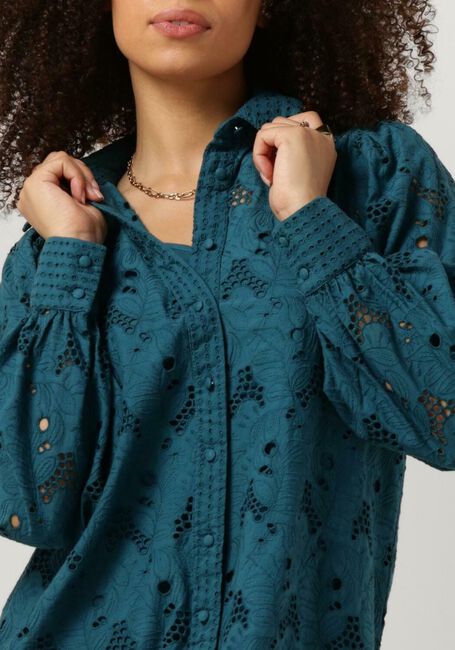 Blaue Y.A.S. Minikleid YASTEALA LS SHIRT DRESS S. - large