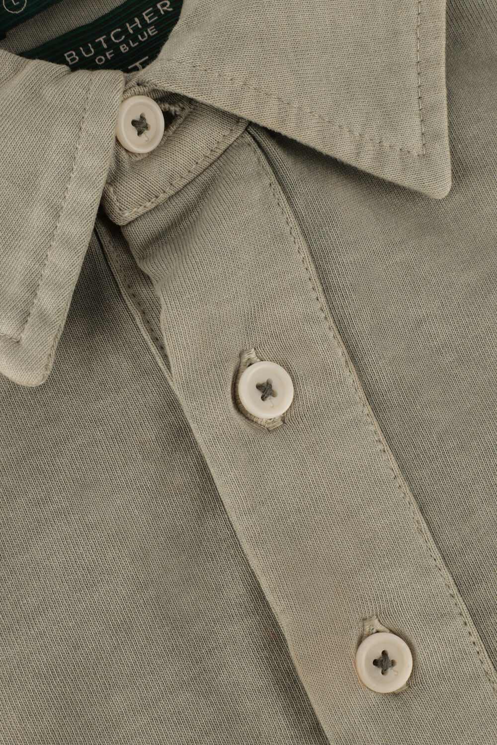 Gr&uuml;ne BUTCHER OF BLUE Polo-Shirt JOHNS RUGBY POLO - large