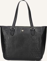 Schwarze FMME Laptoptasche CAITHY CROCO - medium
