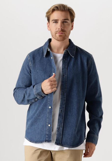 Dunkelblau CALVIN KLEIN Overshirt SLIM DENIM SHIRT - large