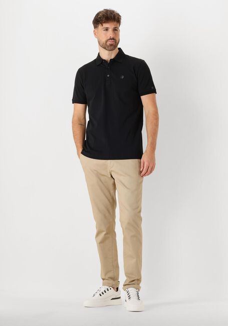 Schwarze CAST IRON Polo-Shirt SHORT SLEEVE POLO FINE PIQUE ESSENTIAL - large