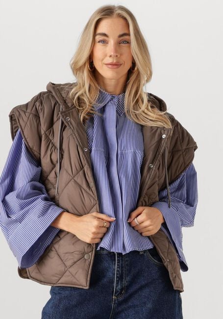 Braune EST'SEVEN Bodywarmer NOELLE CAPE - large