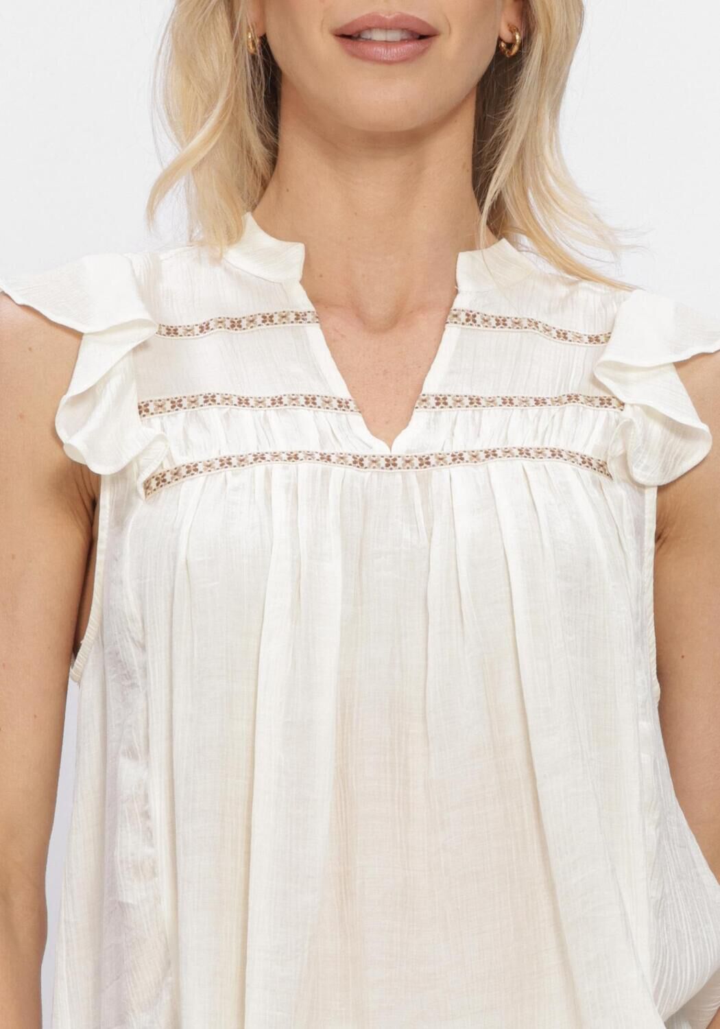 Nicht-gerade weiss NUKUS Top FIORA TOP - large