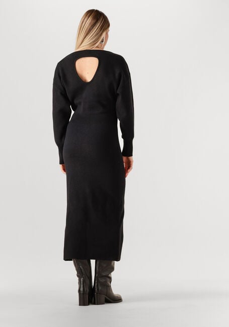 Schwarze ROUGE EDIT Maxikleid ROUSERAPHINE LS ANKLE KNIT DRESS - large