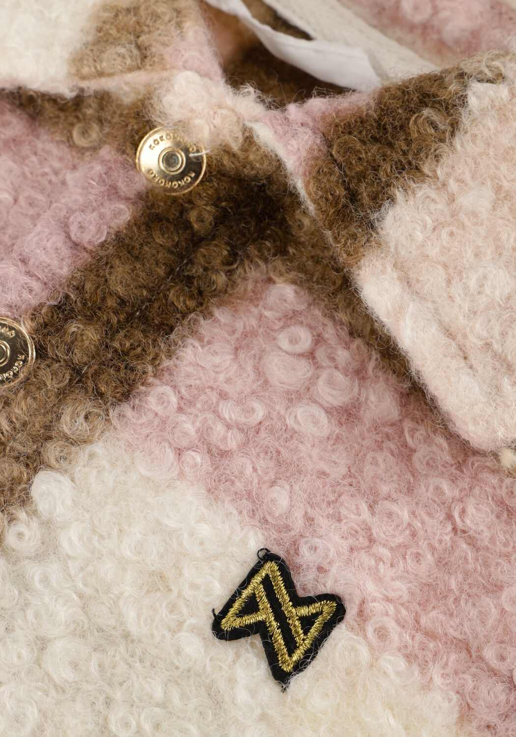 Mehrfarbige/Bunte KOKO NOKO Teddy-Jacke O56983 - large