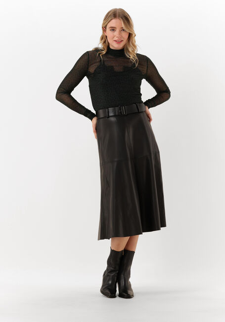 Schwarze BRUUNS BAZAAR Midirock VEGANI IMMA SKIRT - large