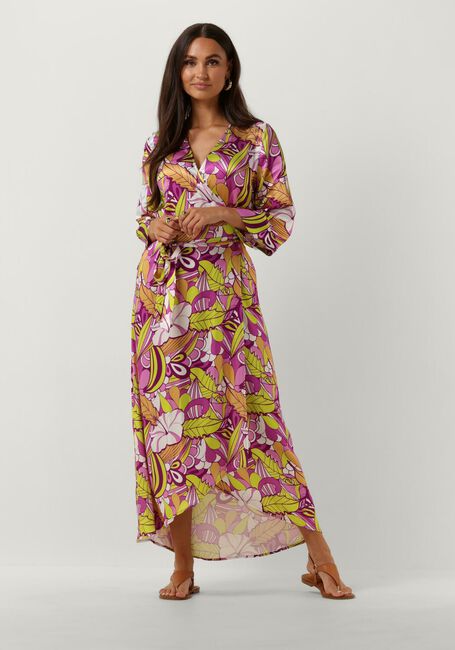 Mehrfarbige/Bunte COLOURFUL REBEL Maxikleid LELA FLORAL WRAP MAXI DRESS - large