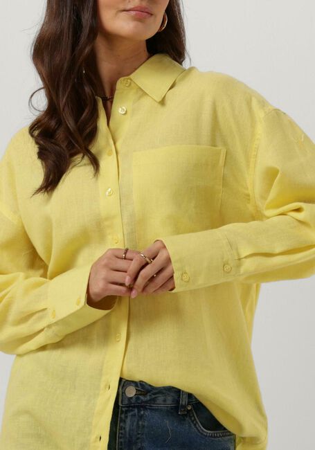 Gelbe ALIX THE LABEL Blusen LADIES WOVEN LINEN LYOCELL BLOUSE - large