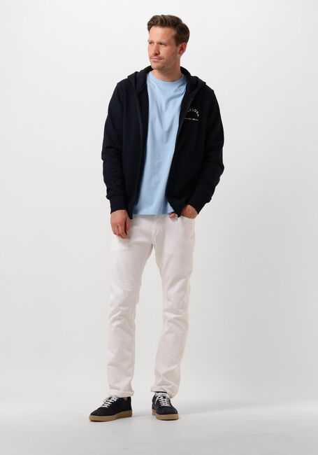 Blaue TOMMY HILFIGER Strickjacke ROUNDALL HOODED ZIP THROUGH - large