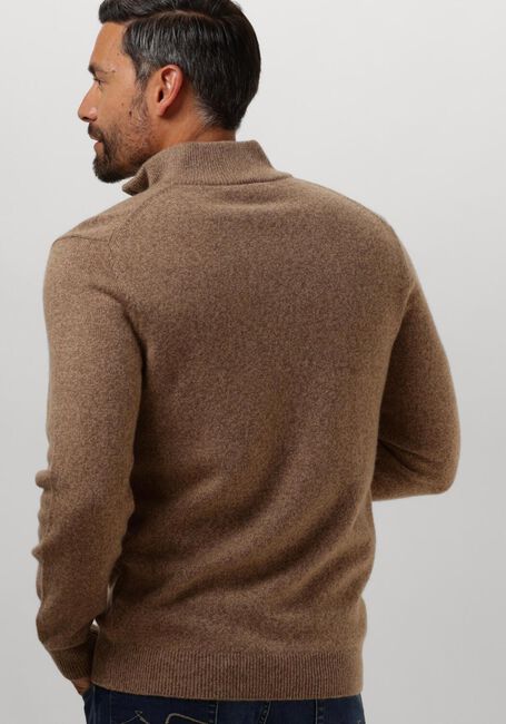 Taupe PROFUOMO Pullover PULLOVER HALF ZIP BUTTON - large