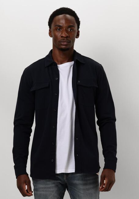 Dunkelblau BUTCHER OF BLUE Overshirt FINN POCKET JERSEY SHIRT - large