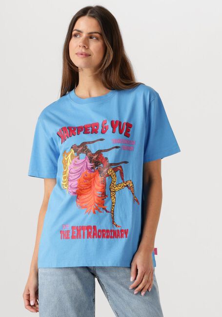 Blaue HARPER & YVE T-shirt EXTRAORDINARY-SS - large