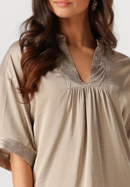 Braune NUKUS Top NINA TOP SILKY - large