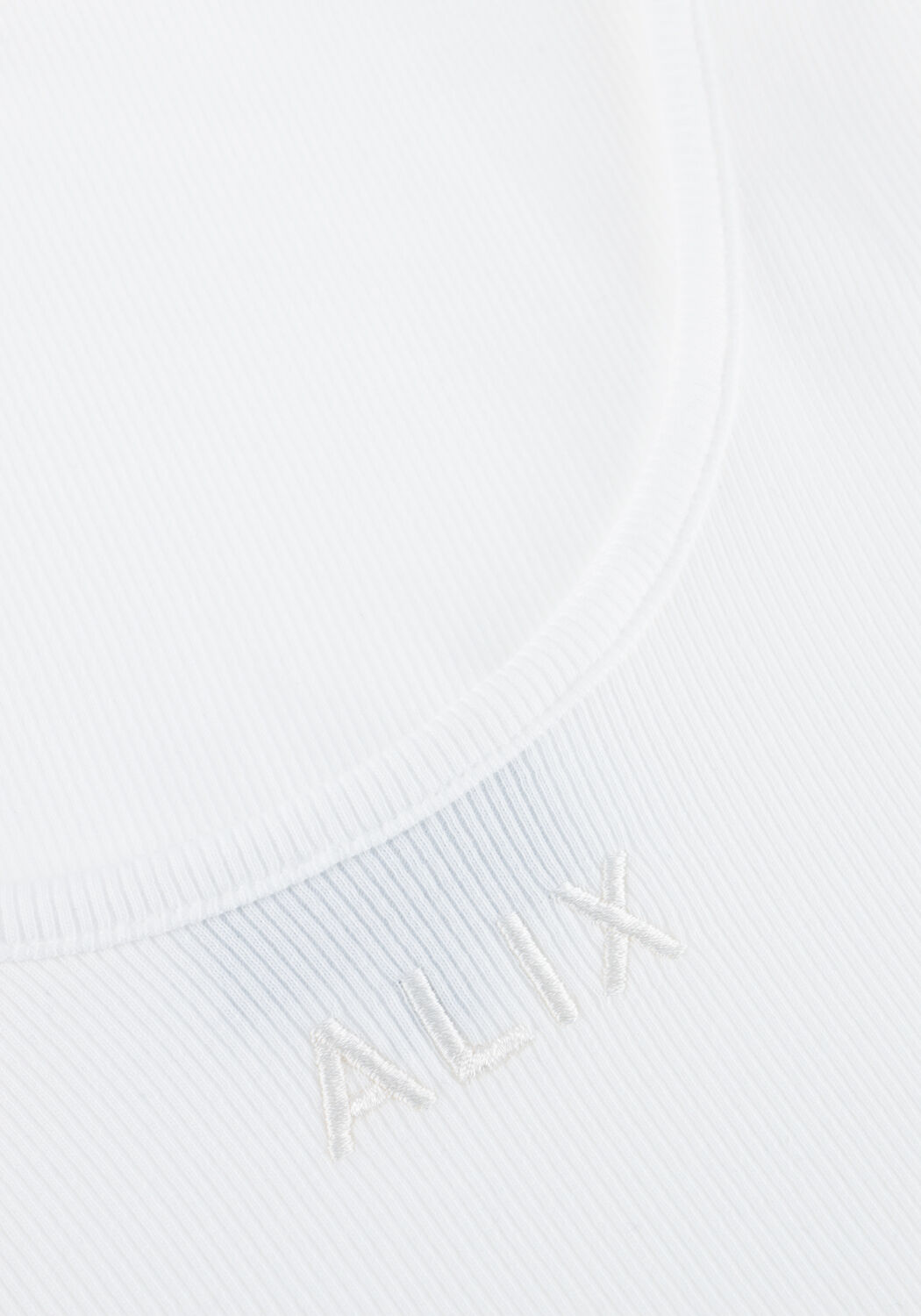 Wei&szlig;e ALIX THE LABEL Top LADIES KNITTED RIB TANKTOP - large