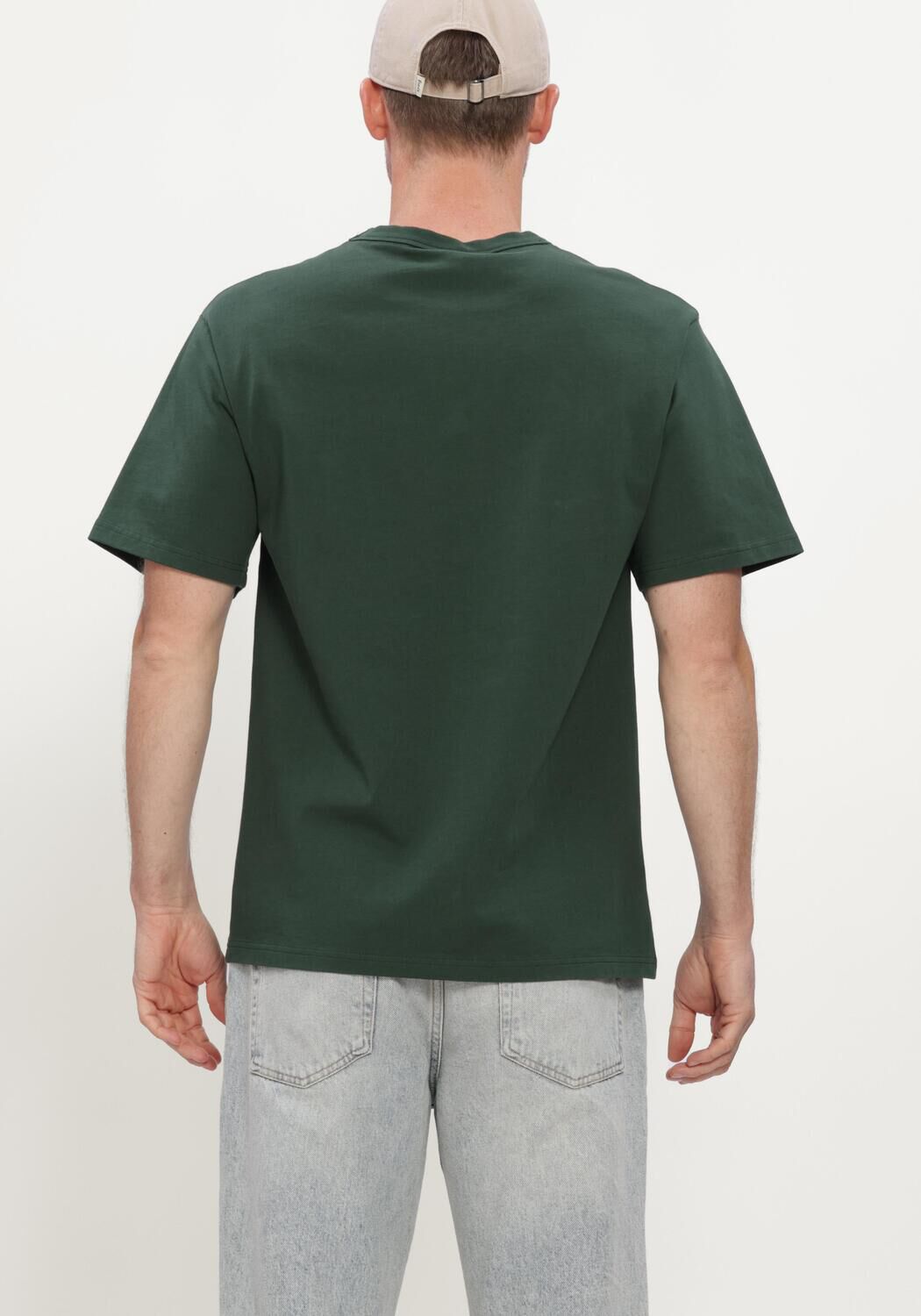 Dunkelgr&uuml;n FOR&Eacute;T T-shirt OAK PIGMENT DYE T-SHIRT - large