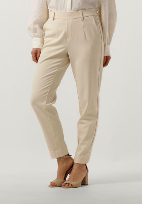 Beige OBJECT Hose OBJLISA SLIM PANT - large