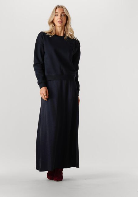 Dunkelblau JANSEN AMSTERDAM Maxirock DAHLIA ROK WS 694 LONG - large