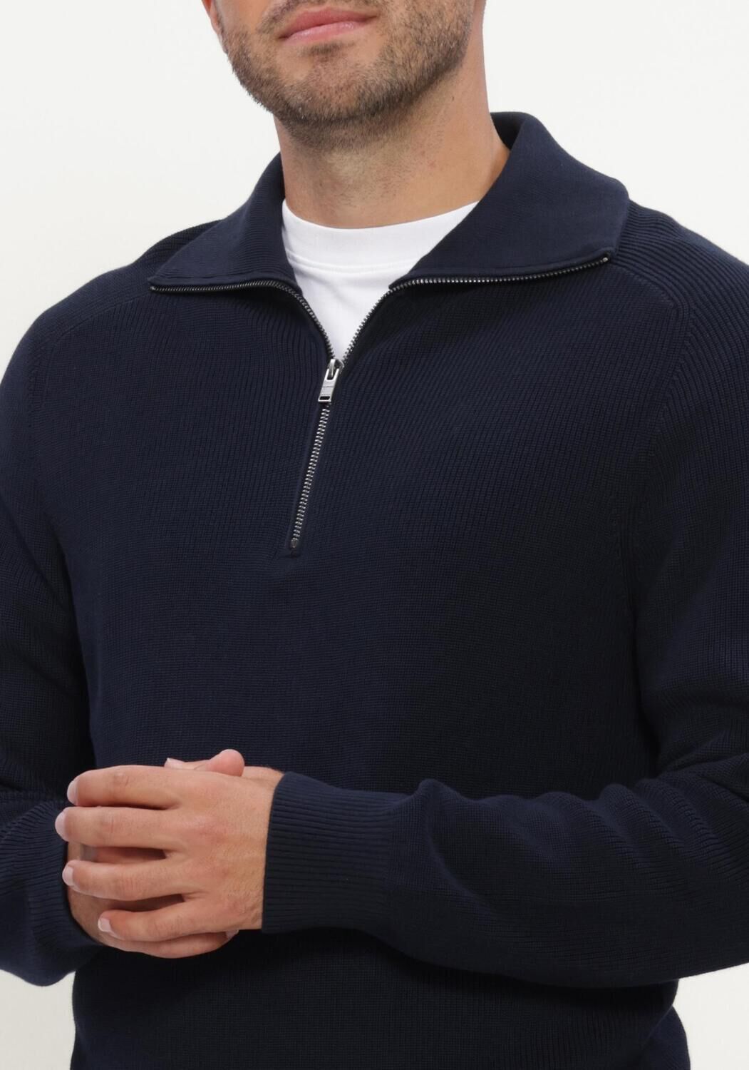 Dunkelblau JC RAGS Pullover PULLOVER HALF ZIP EDGAR - large