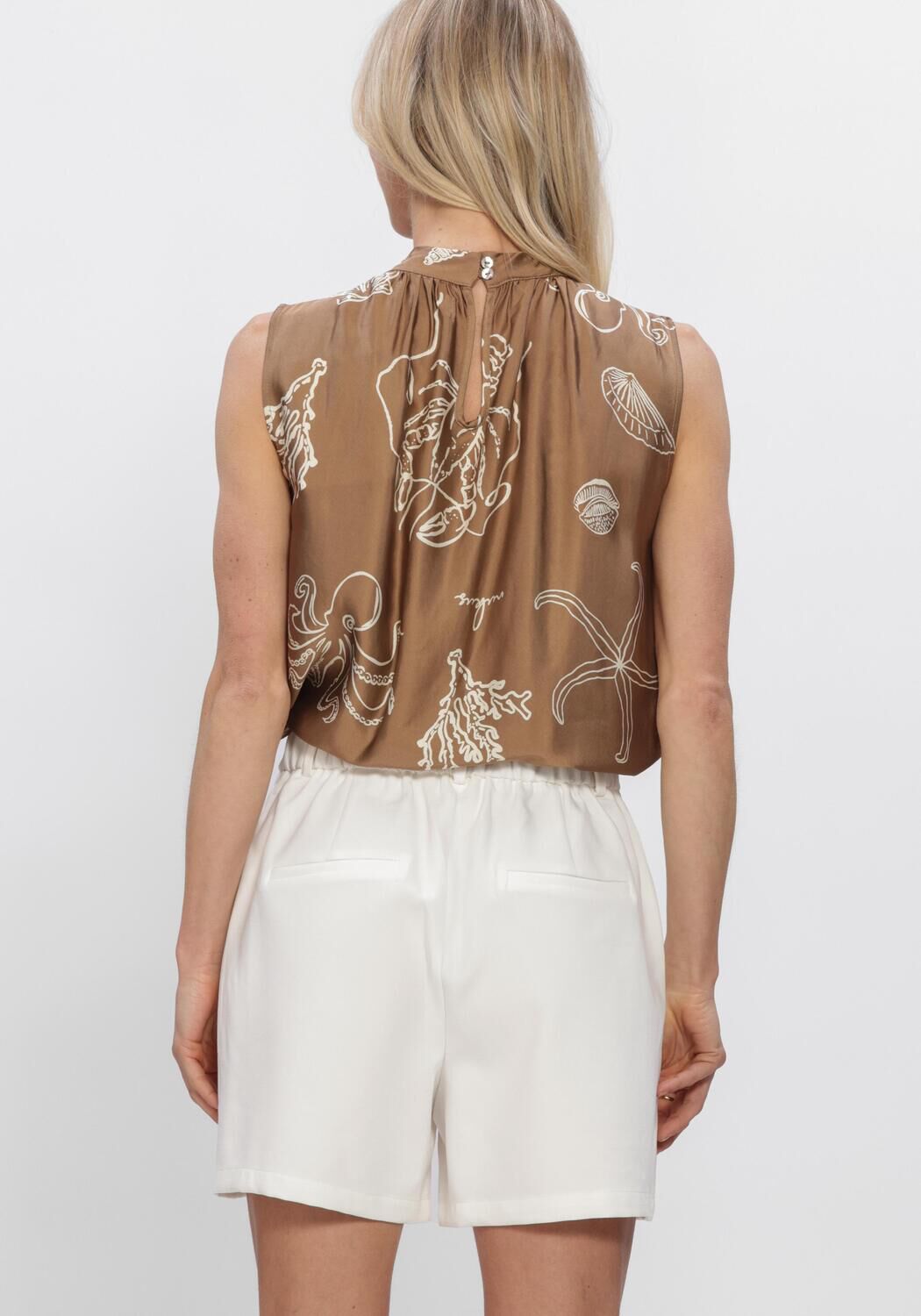 Sand NUKUS Top NOOMI TOP PRINT - large