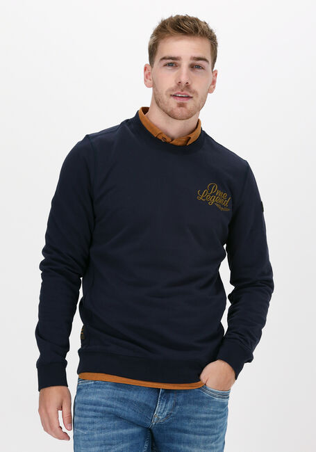 Blaue PME LEGEND Sweatshirt LONG SLEEVE R-NECK FINE TERRY - large