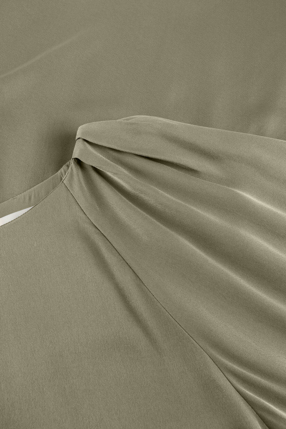 Olive SELECTED WOMEN Minikleid SLFLAURINA 3/4 SHORT OPEN BACK DRESS - large