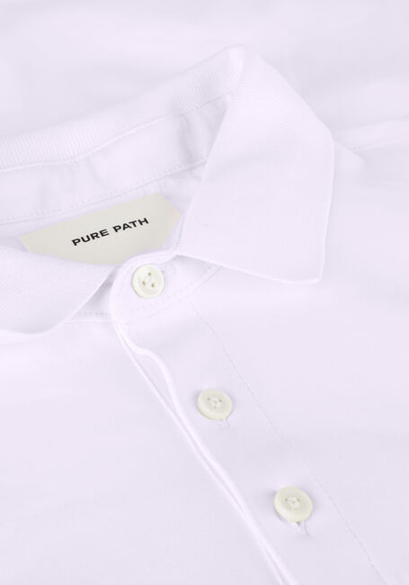 Weiße PURE PATH Polo-Shirt PURE LOGO POLO WITH CHEST PRINT - large