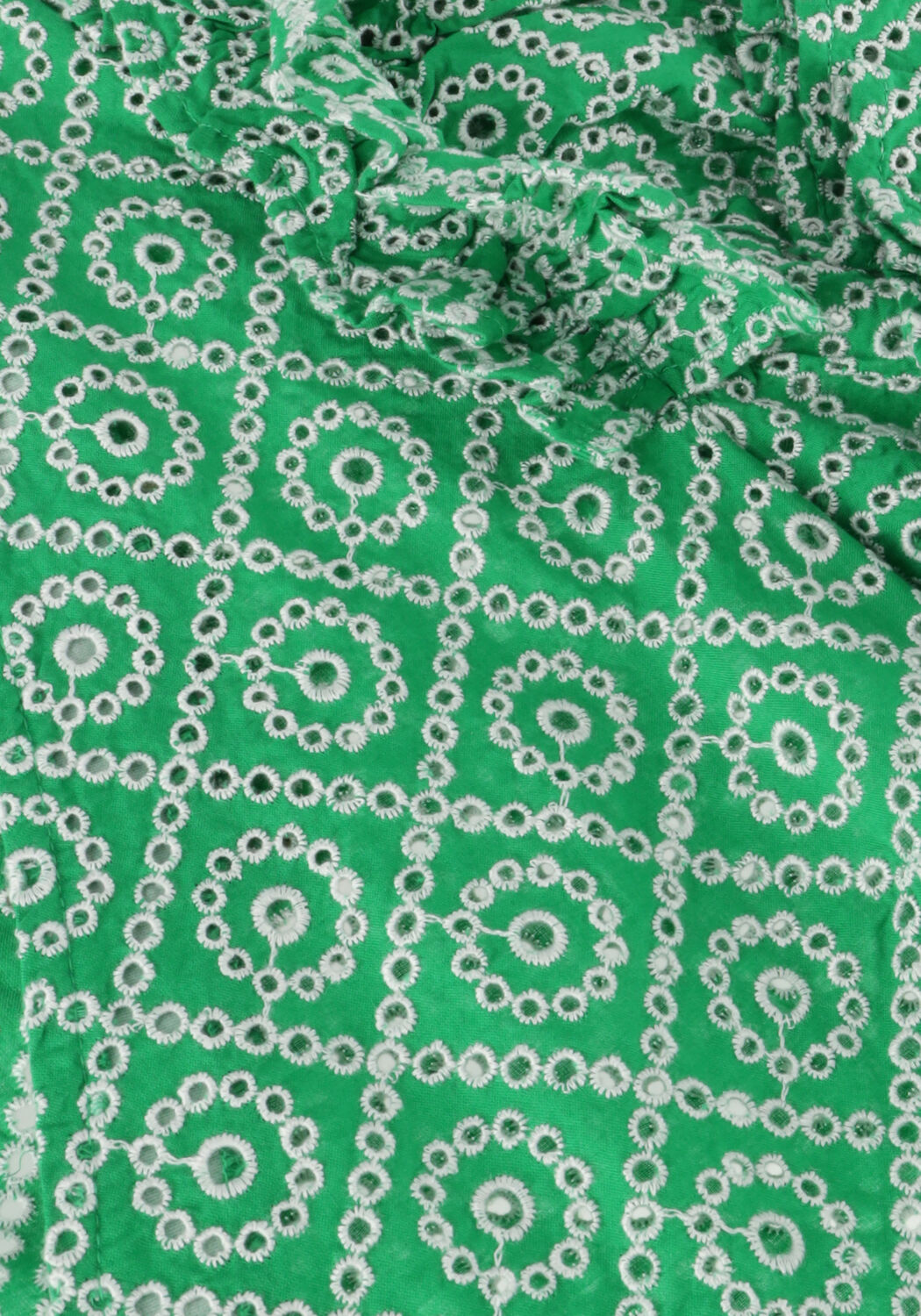 Gr&uuml;ne SCOTCH & SODA Top WRAP TOP WITH BRODERIE ANGLAISE - large