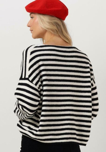 Schwarze CATWALK JUNKIE Pullover KN SOFT STRIPE - large