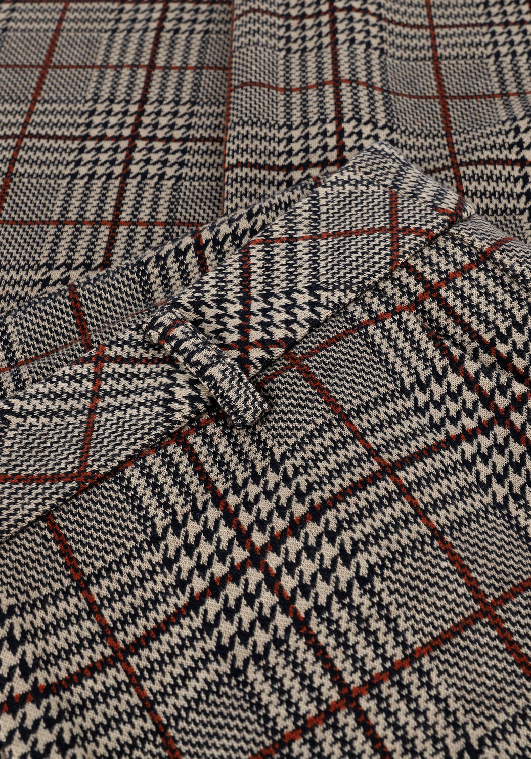 Braune SUMMUM Hose TROUSER CHECK JACQUARD - large