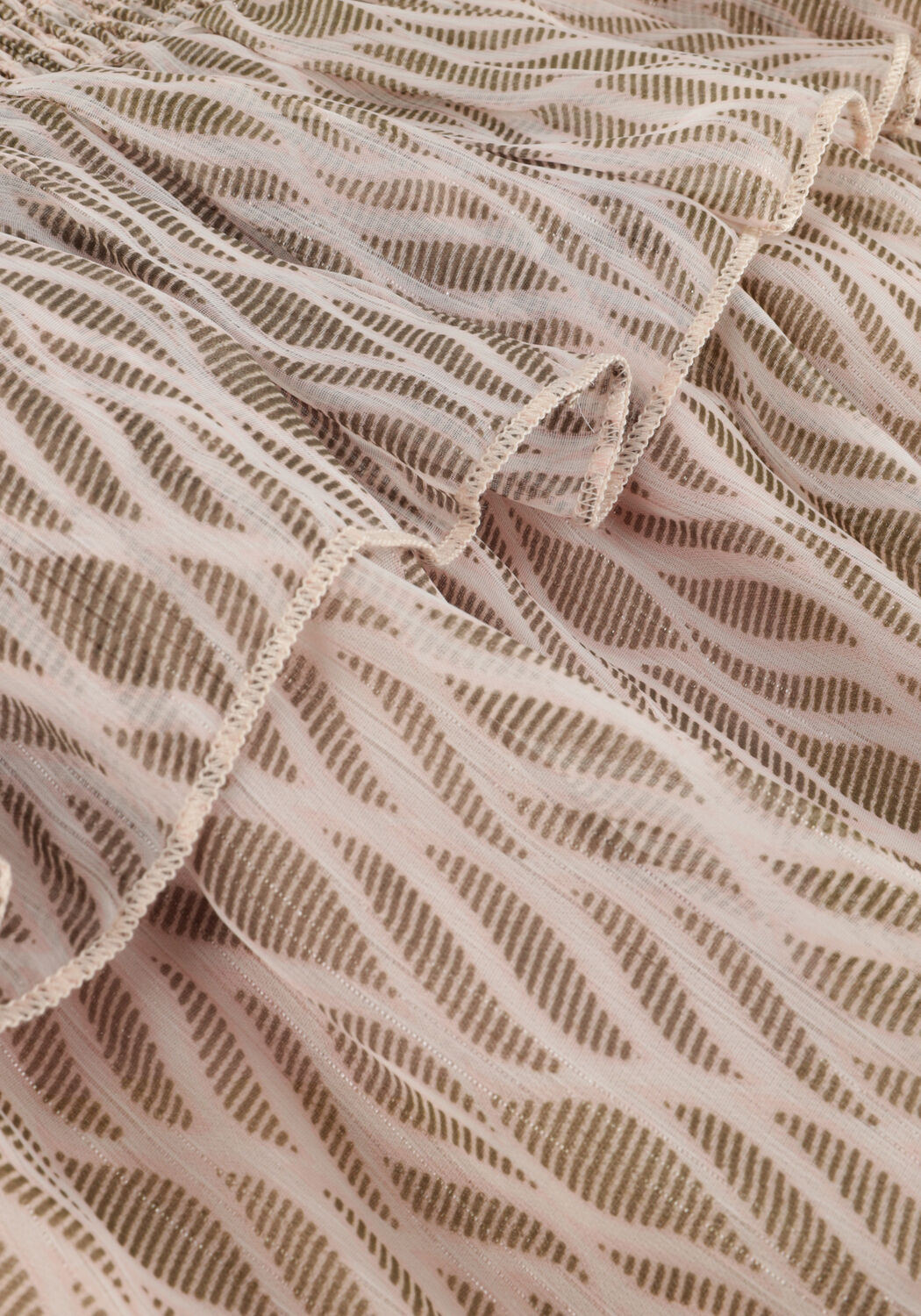 Beige NEO NOIR Minirock CARIN GRAPHIC FIRE SKIRT - large