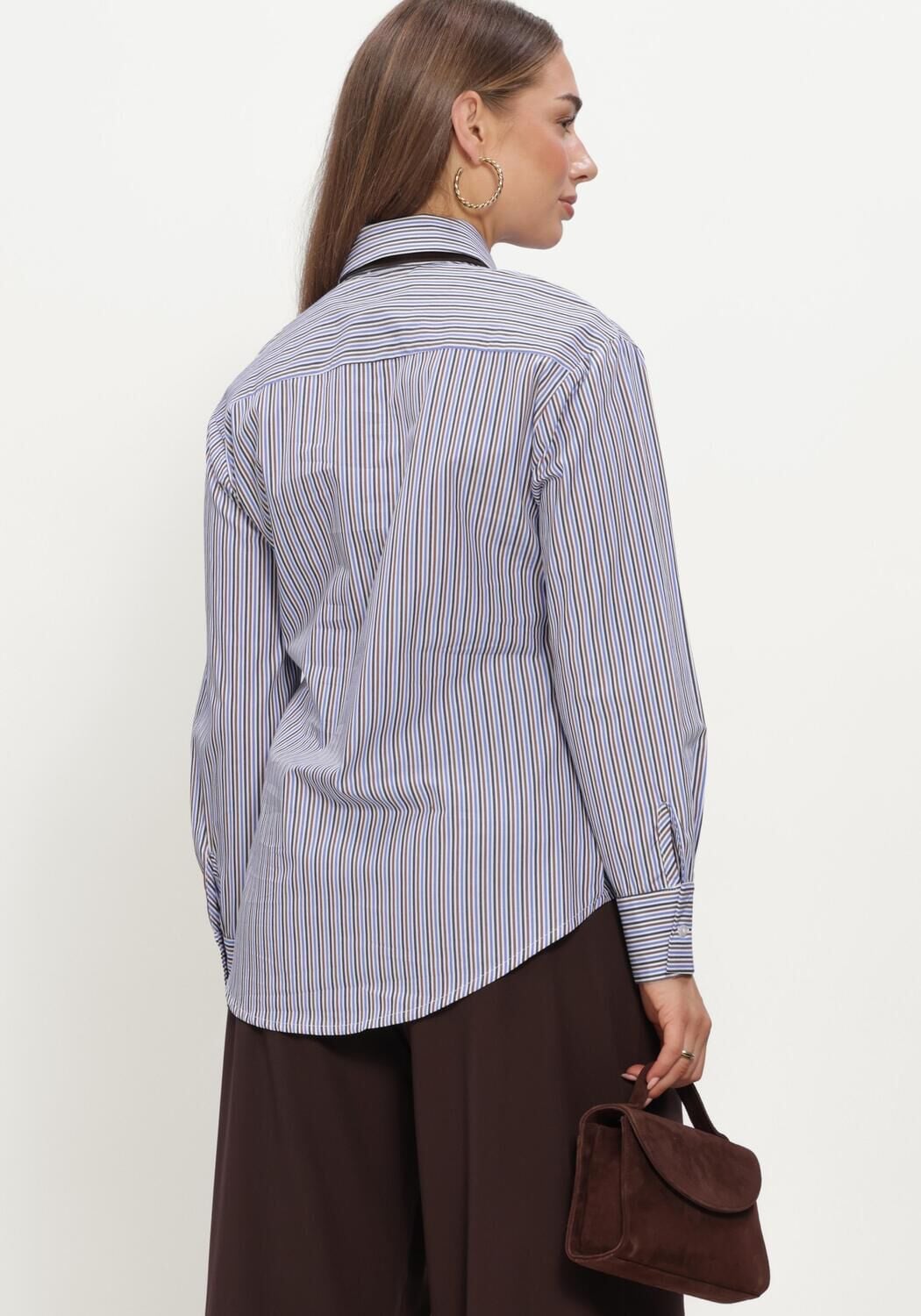 Mehrfarbige/Bunte SIMPLE Blusen WV-CO-STRIPE-26-3 - large