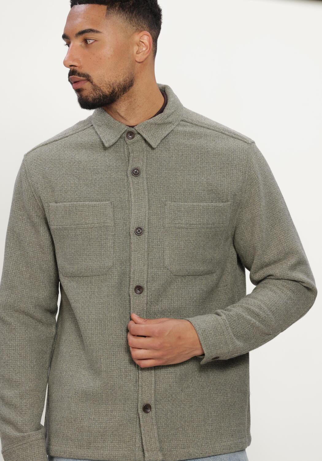 Gr&uuml;ne JC RAGS Overshirt OVERSHIRT ACE - large