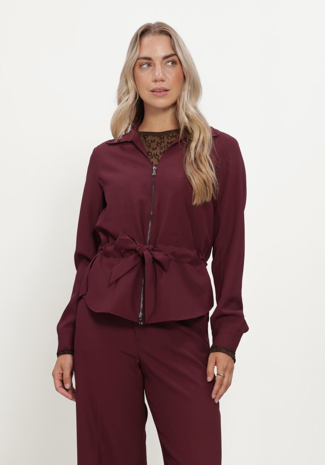 Bordeaux MOS MOSH Blusen MMRICE MILEY JACKET - large