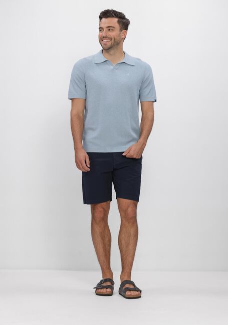 Blaue BUTCHER OF BLUE Polo-Shirt BOUCLE KNIT POLO - large