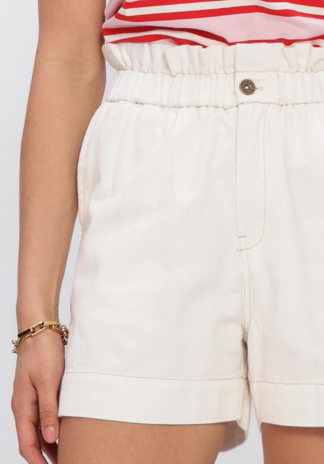 Ecru BY-BAR Kurze Hose LEON TWILL SHORT - large