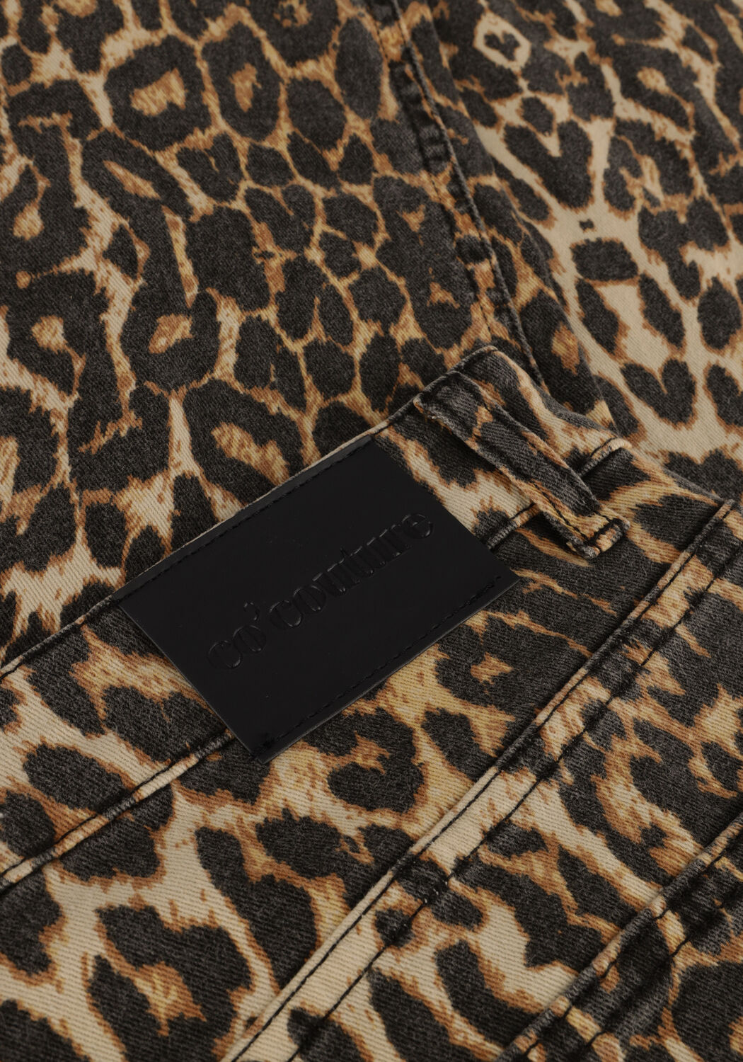 Braune CO'COUTURE Straight leg jeans LEO DENIM PANEL PANT - large