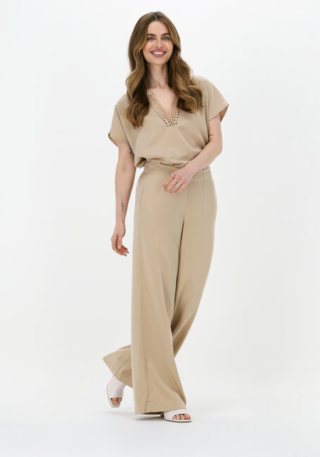 Braune SUMMUM Weite Hose TROUSERS TENCEL - large