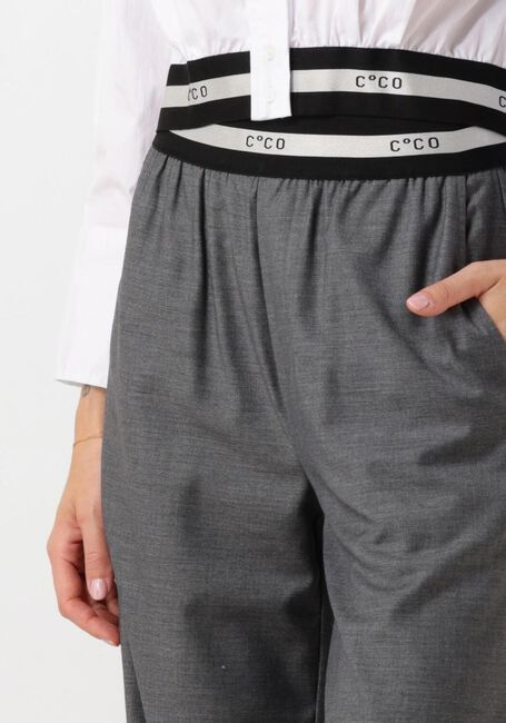 Graue CO'COUTURE Hose COCO TAILOR PLEAT LOGO LONG PANTS - large