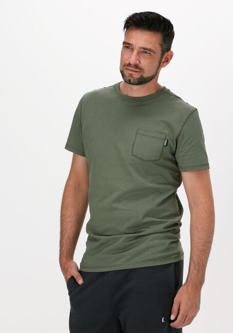 Dunkelgrün KULTIVATE T-shirt TS DAMON - large