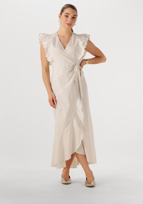 Beige OBJECT Maxikleid OBJHOPE PAPAYA S/S WRAP DRESS - large