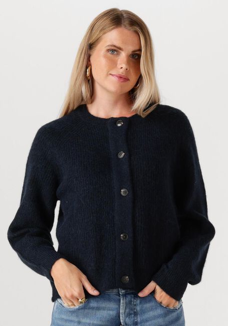 Dunkelblau SELECTED FEMME Strickjacke SLFLULU LS KNIT SHORT CARDIGAN - large