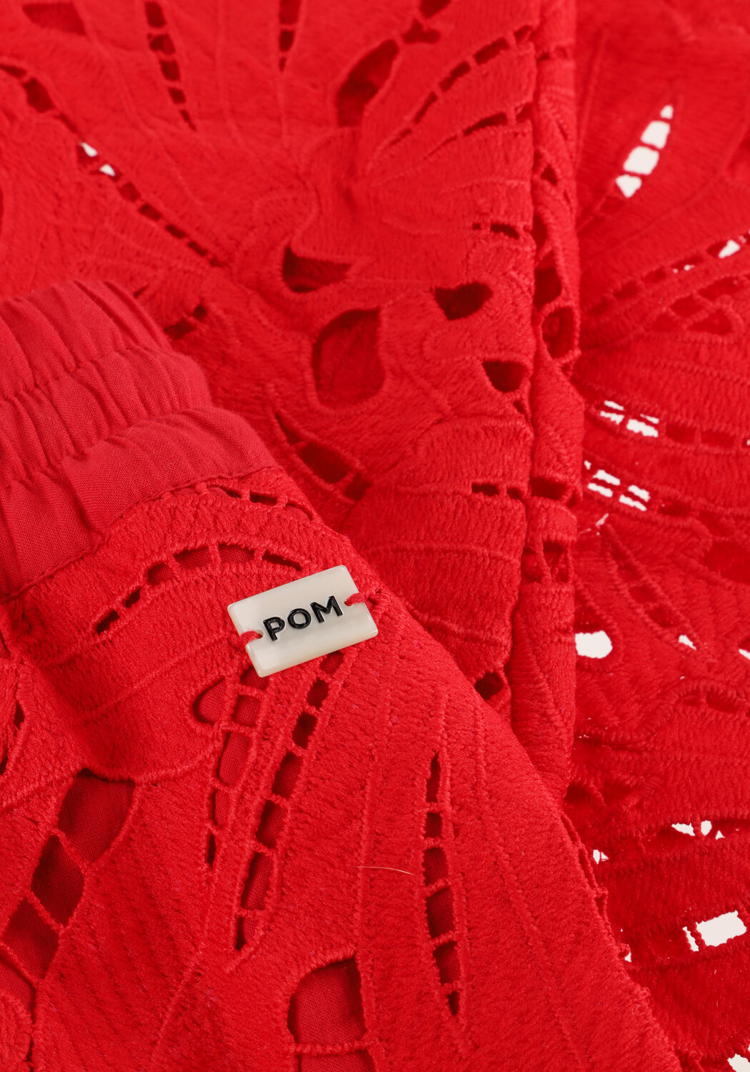 Rote POM AMSTERDAM Weite Hose PANTS LACE BLOOM RED - large