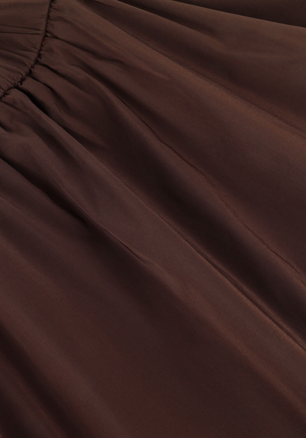 Braune NEO NOIR Midirock YARA POPLIN SKIRT - large