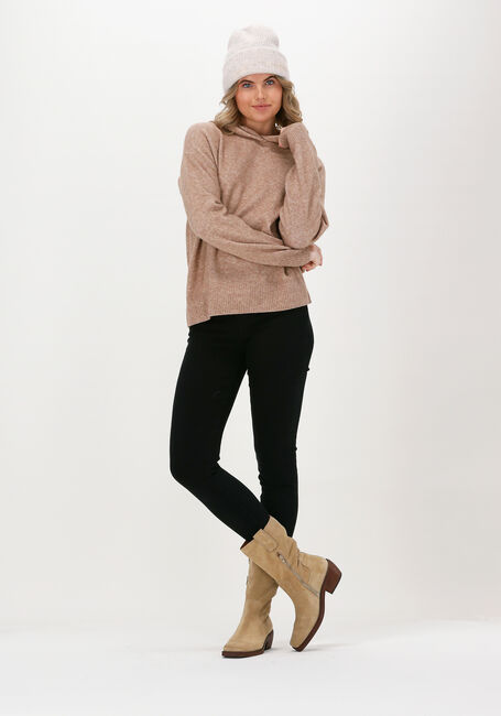 Beige SELECTED WOMEN Pullover SLFNOVAH LS KNIT HOODIE B - large