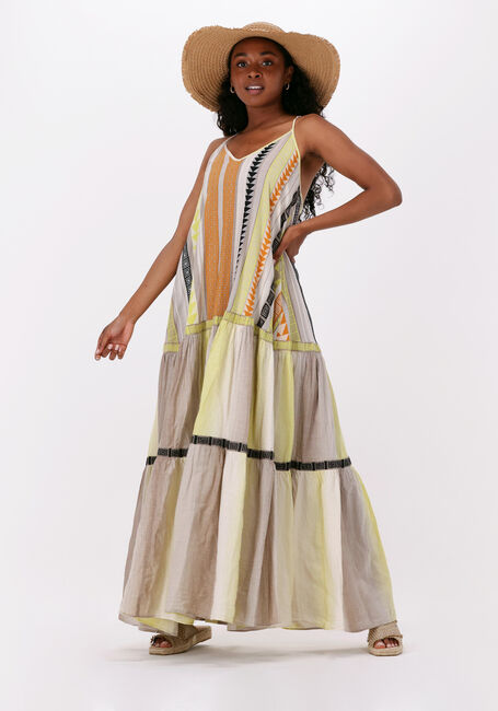 Mehrfarbige/Bunte DEVOTION Maxikleid SKIROPOULA - large