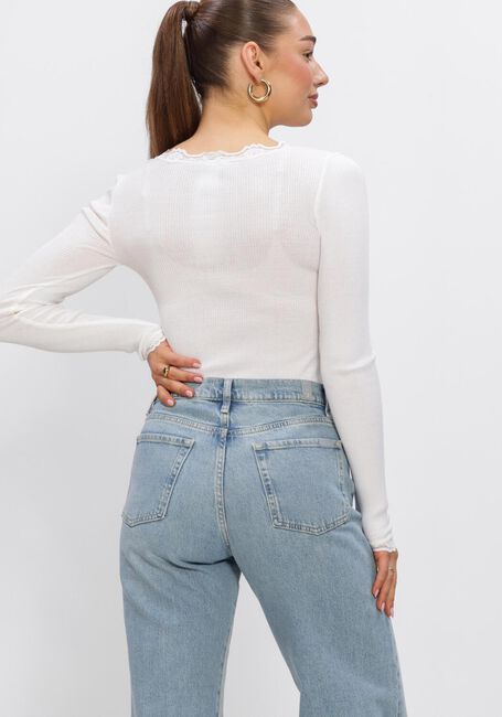 Wei&szlig;e ROSEMUNDE Top BABETTE SILK T-SHIRT LACE - large